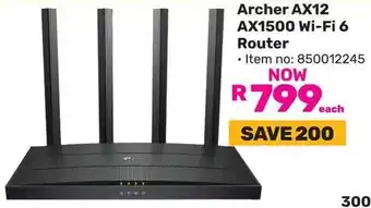 Game Tp-link Archer AX12 AX1500 Wi-Fi 6 Router offer