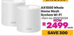 Game Tp-link AX1500 Whole Home Mesh System Wi-Fi offer