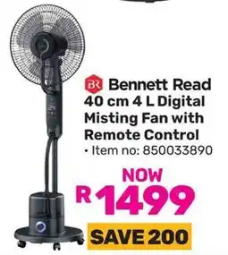 Game Bennett Read Digital Misting Fan with Remote Control offer