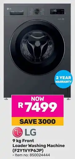 Game LG Front Loader Washing Machine offer