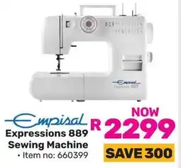 Game Empisal Expressions 889 Sewing Machine offer