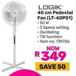 Game LOGIK Pedestal Fan offer