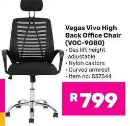 Game Vegas Vivo High Back Office Chair offer