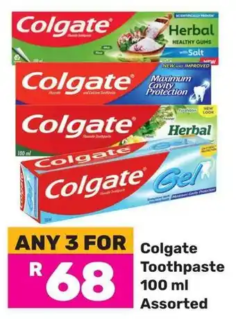 Game Colgate Toothpaste Assorted offer