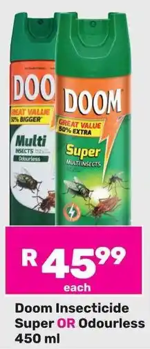 Game Doom Insecticide Super OR Odourless offer