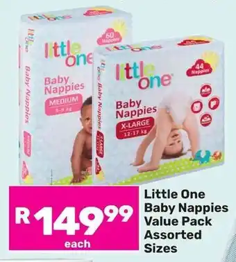 Game Little One Baby Nappies Value Pack Assorted Sizes offer
