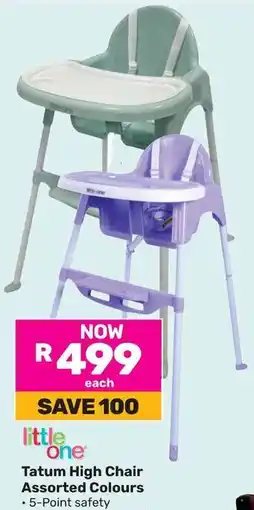 Game Little One Tatum High Chair Assorted Colours offer