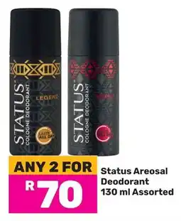 Game Status Areosal Deodorant Assorted offer