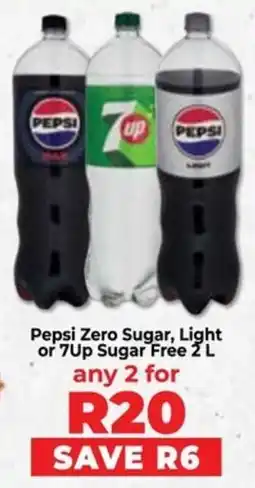 Food Lover's Market Pepsi Zero Sugar, Light or 7Up Sugar Free offer