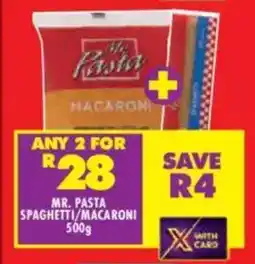 Shoprite Mr. pasta spaghetti/ macaroni offer