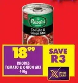 Shoprite Rhodes Tomato & Onion Mix offer