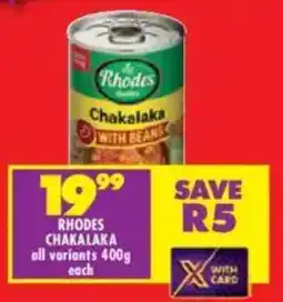 Shoprite Rhodes Chakalaka offer