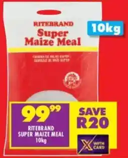 Shoprite Ritebrand super maize meal offer