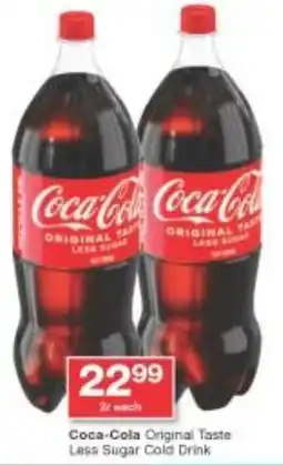 Checkers Coca-Cola Original Taste Less Sugar Cold Drink offer