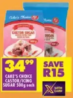 Shoprite Cake's choice castor/ icing sugar offer