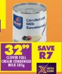 Shoprite Clover full cream condensed milk offer