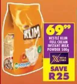 Shoprite Nestlé klim full cream instant milk powder offer