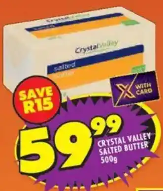 Shoprite Crystal valley salted butter offer