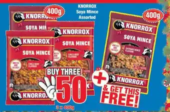 Boxer Knorrox Soya Mince Assorted 3x400g offer