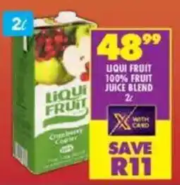 Shoprite Liqui fruit 100% fruit juice blend offer
