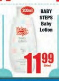 Boxer Baby Steps baby Lotion offer