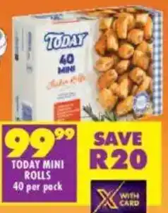 Shoprite Today mini rolls offer
