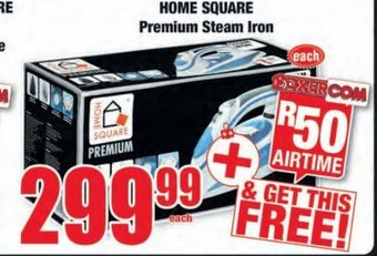 Boxer Home Square premium Steam Iron offer
