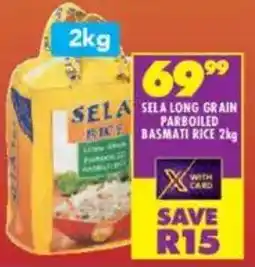 Shoprite Sela long grain parboiled basmati rice offer