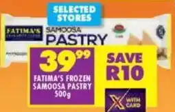 Shoprite Fatima's frozen samoosa pastry offer