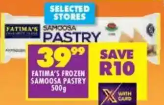Fatima's frozen samoosa pastry