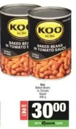 SuperSpar Koo baked beans in tomato sauce offer