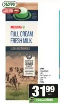 SuperSpar Spar full cream fresh milk offer