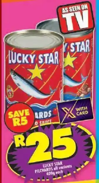 Shoprite Lucky star pilchards offer