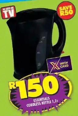 Shoprite Essentials cordless kettle offer