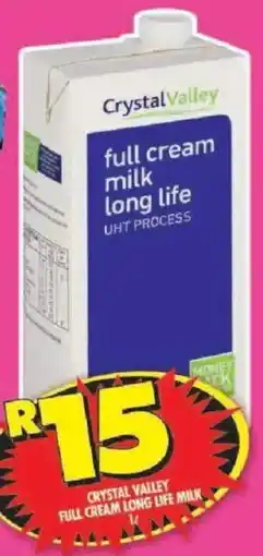 Shoprite Crystal valley full cream long life milk offer