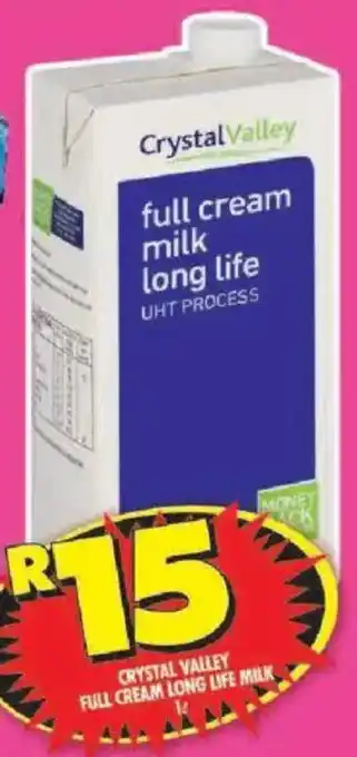 Shoprite Crystal valley full cream long life milk offer