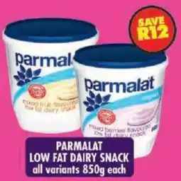 Shoprite Parmalat low fat dairy snack offer