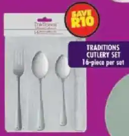 Shoprite Traditions cutlery set offer