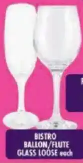 Shoprite Bistro ballon/ flute glass loose offer