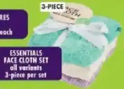 Shoprite Essentials face cloth set offer