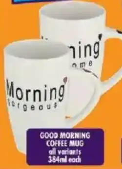 Shoprite Good morning coffee mug offer