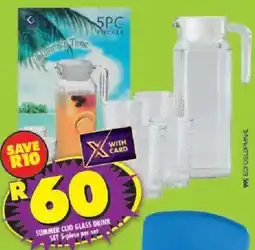 Shoprite Summer clio glass drink set offer