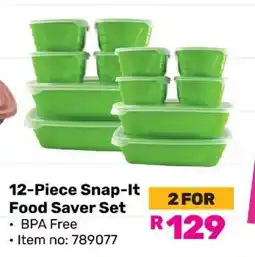 Game 12-Piece Snap-It Food Saver Set offer