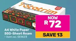 Game A4 White Paper 500-Sheet Ream offer