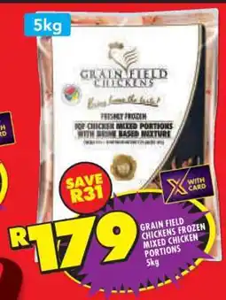 Shoprite GRAIN FIELD CHICKENS FROZEN MIXED CHICKEN PORTIONS 5kg offer