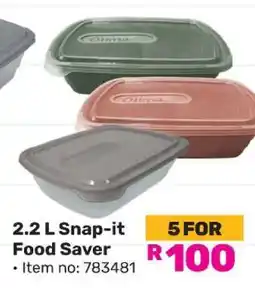 Game 2.2 L Snap-it Food Saver offer