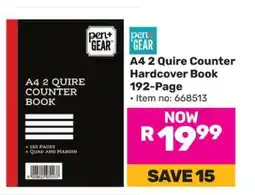 Game A4 2 Quire Counter Hardcover Book 192-Page offer
