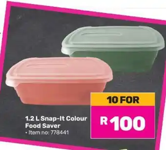 Game 1.2 L Snap-It Colour Food Saver offer