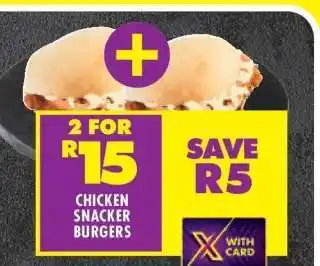 Shoprite CHICKEN SNACKER BURGERS offer