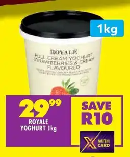 Shoprite ROYALE YOGHURT 1kg offer